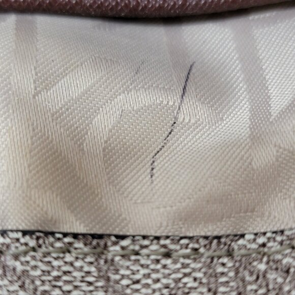 Calvin Klein Logo Jacquard Tote Bag • Brown • Gold Hardware - Picture 15 of 16